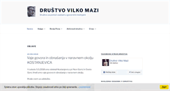 Desktop Screenshot of drustvo-vilko-mazi.si