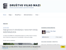 Tablet Screenshot of drustvo-vilko-mazi.si